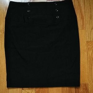 Black pencil skirt